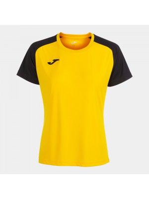 WOMENS ACADEMY IV SHORT SLEEVE T-SHIRT YELLOW BLACK