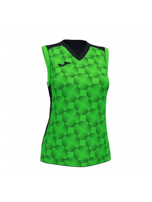 SUPERNOVA III SLEEVELESS SHIRT BLACK FLUOR GREEN