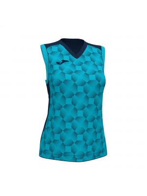 SUPERNOVA III SLEEVELESS SHIRT NAVY FLUOR TURQUOISE