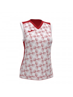 SUPERNOVA III SLEEVELESS SHIRT RED WHITE