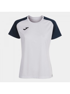 WOMENS ACADEMY IV SHORT SLEEVE T-SHIRT WHITE NAVY