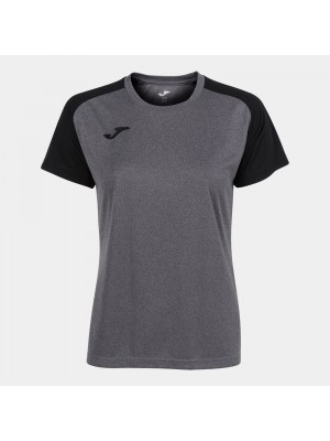 WOMENS ACADEMY IV SHORT SLEEVE T-SHIRT MELANGE GRAY BLACK