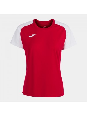 WOMENS ACADEMY IV SHORT SLEEVE T-SHIRT RED WHITE