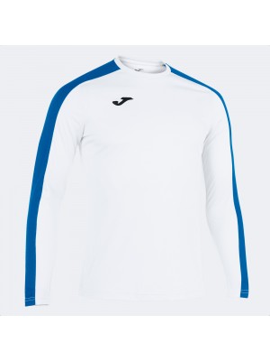ACADEMY T-SHIRT WHITE-ROYAL L/S