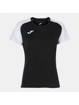 WOMENS ACADEMY IV SHORT SLEEVE T-SHIRT BLACK WHITE
