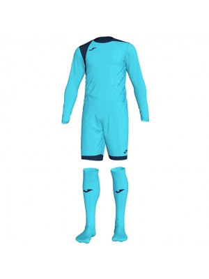 JOMA ZAMORA IV GOALKEEPER SET - FLUO TURQUOISE/DARK NAVY